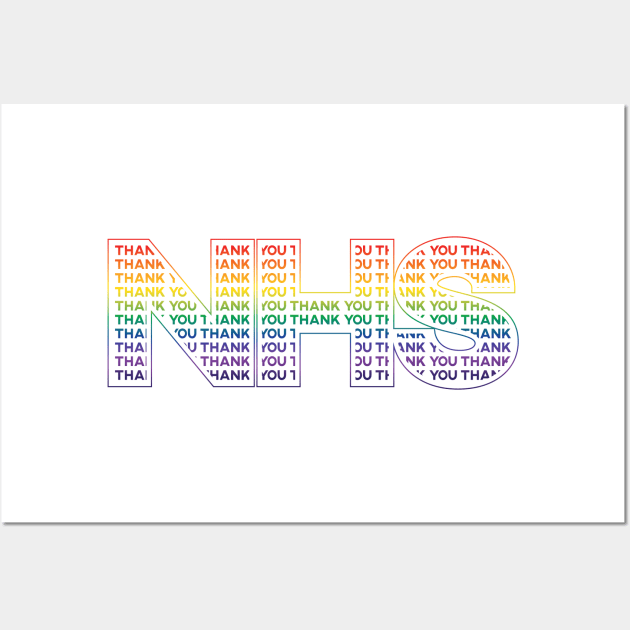 Thank you NHS Rainbow Wall Art by Dorothy Designs